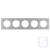 Рамка на 5 постов гориз\верт. монтаж Arvia Electric KAREN Серебро (20 03 2000 025)